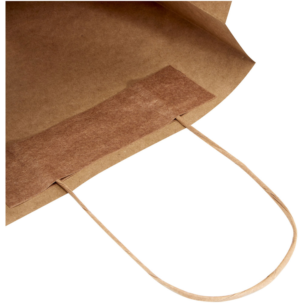 Papieren tas 120 g/m2 gemaakt van kraftpapier met gedraaide handgrepen - 24 x 9 x 32 cm