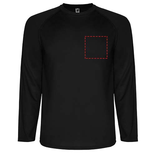 Montecarlo 150 g/m² heren sport t-shirt met lange mouwen
