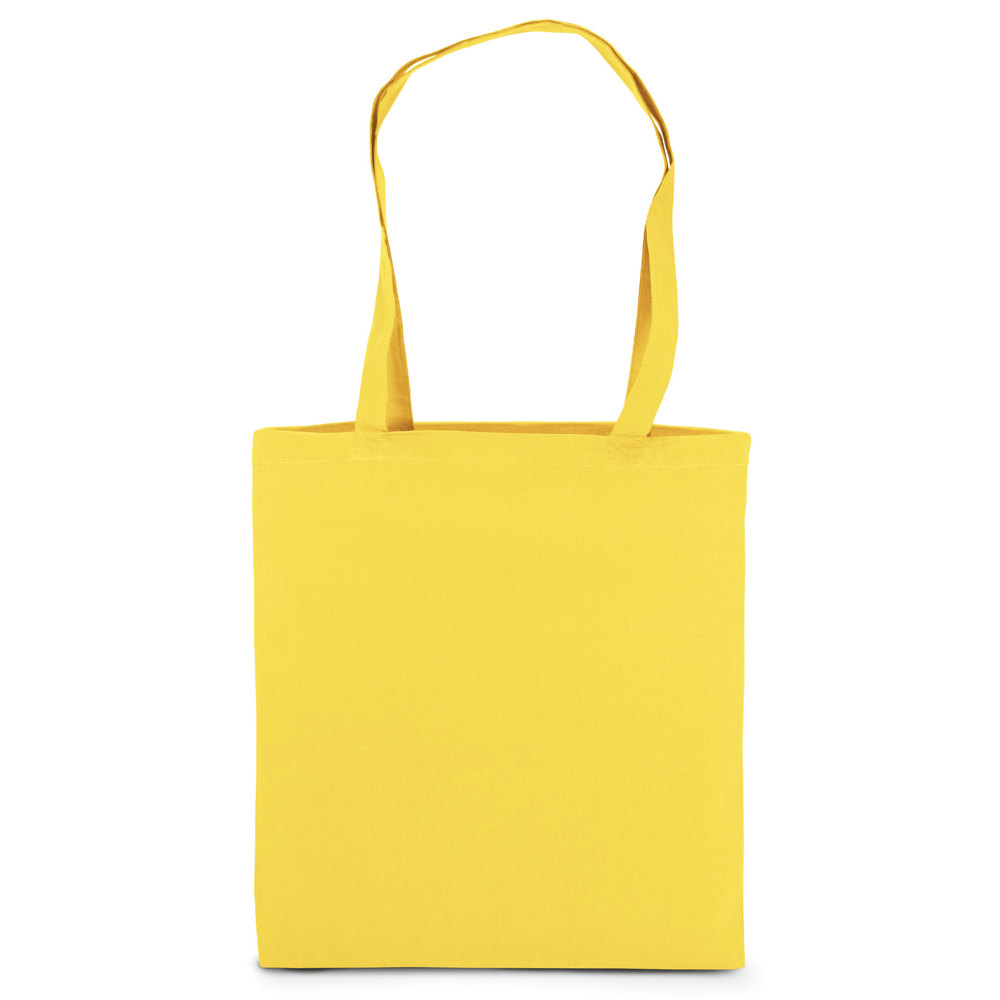 RIAD – Katoenen tas met lange handvatten - Lichtgeel
