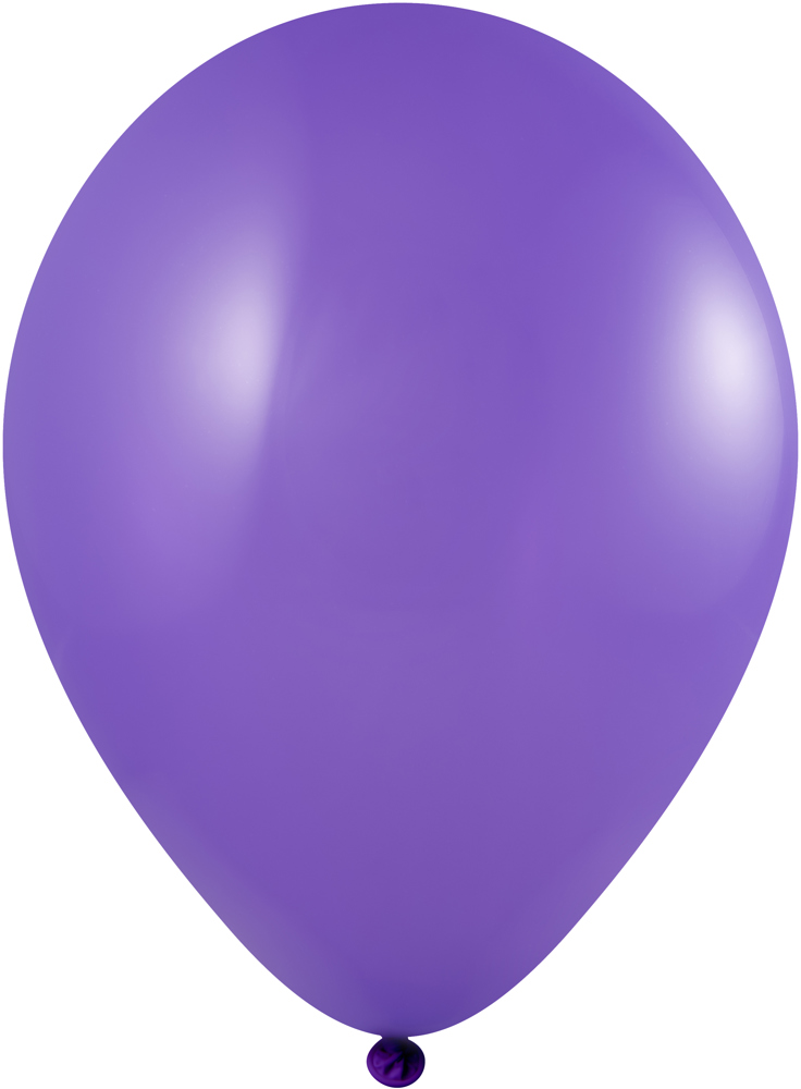 Ballonnen onbedrukt 90/100 cm - Ø 35 cm - 12 inch - Paars (1071) Pastel (± PMS 267)