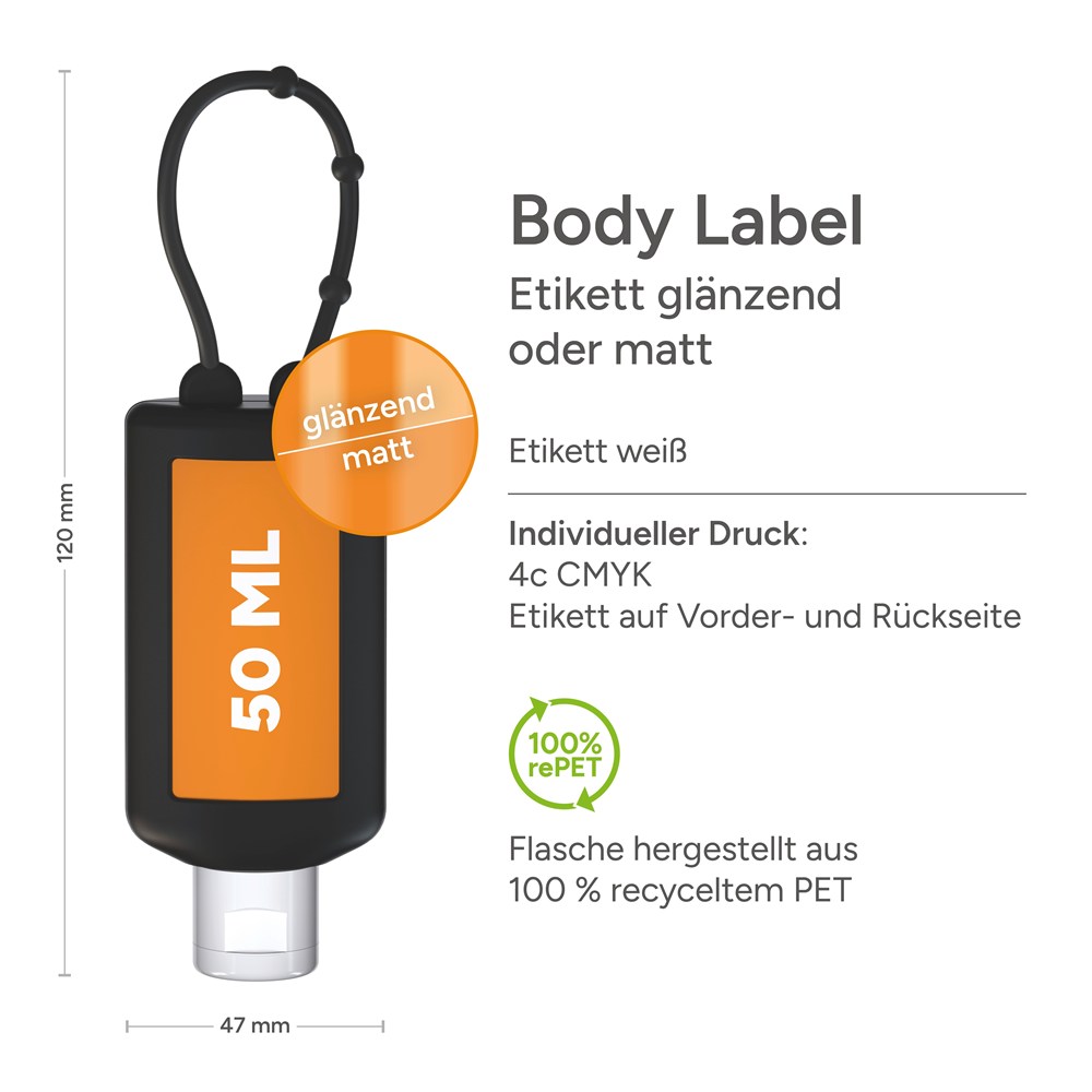 Sportgel, Bumper 50 ml, zwart, Body Label