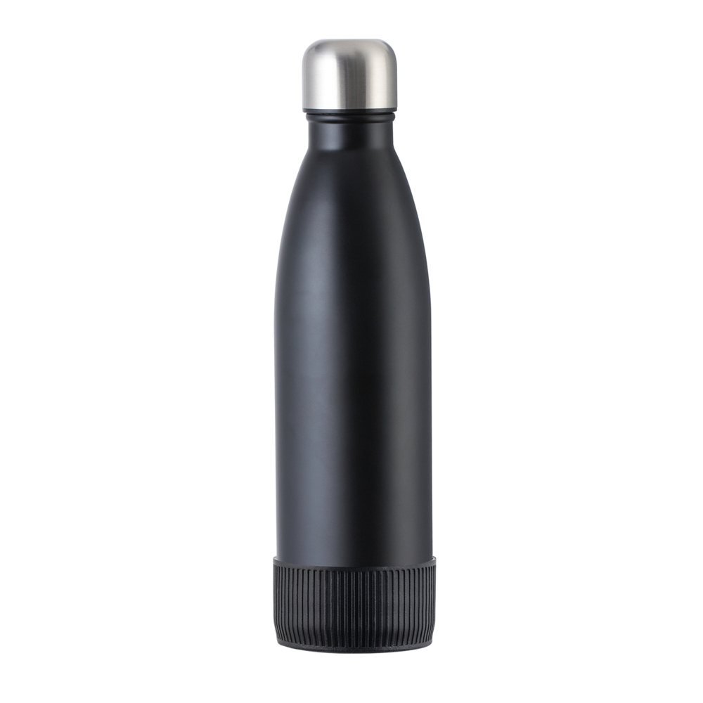 Fles RETUMBLER-myTOULON - Zwart, Zilver