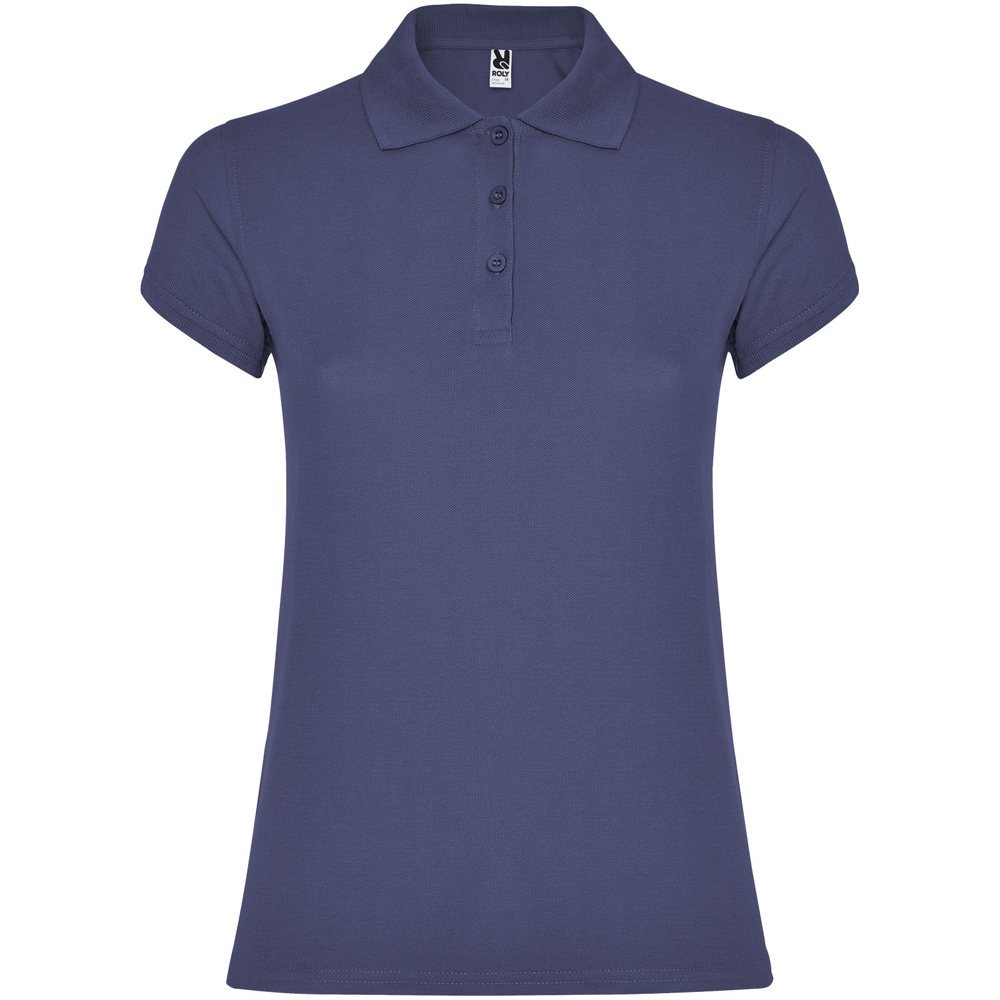Star 200 g/m² damespolo met korte mouwen - Denim blauw