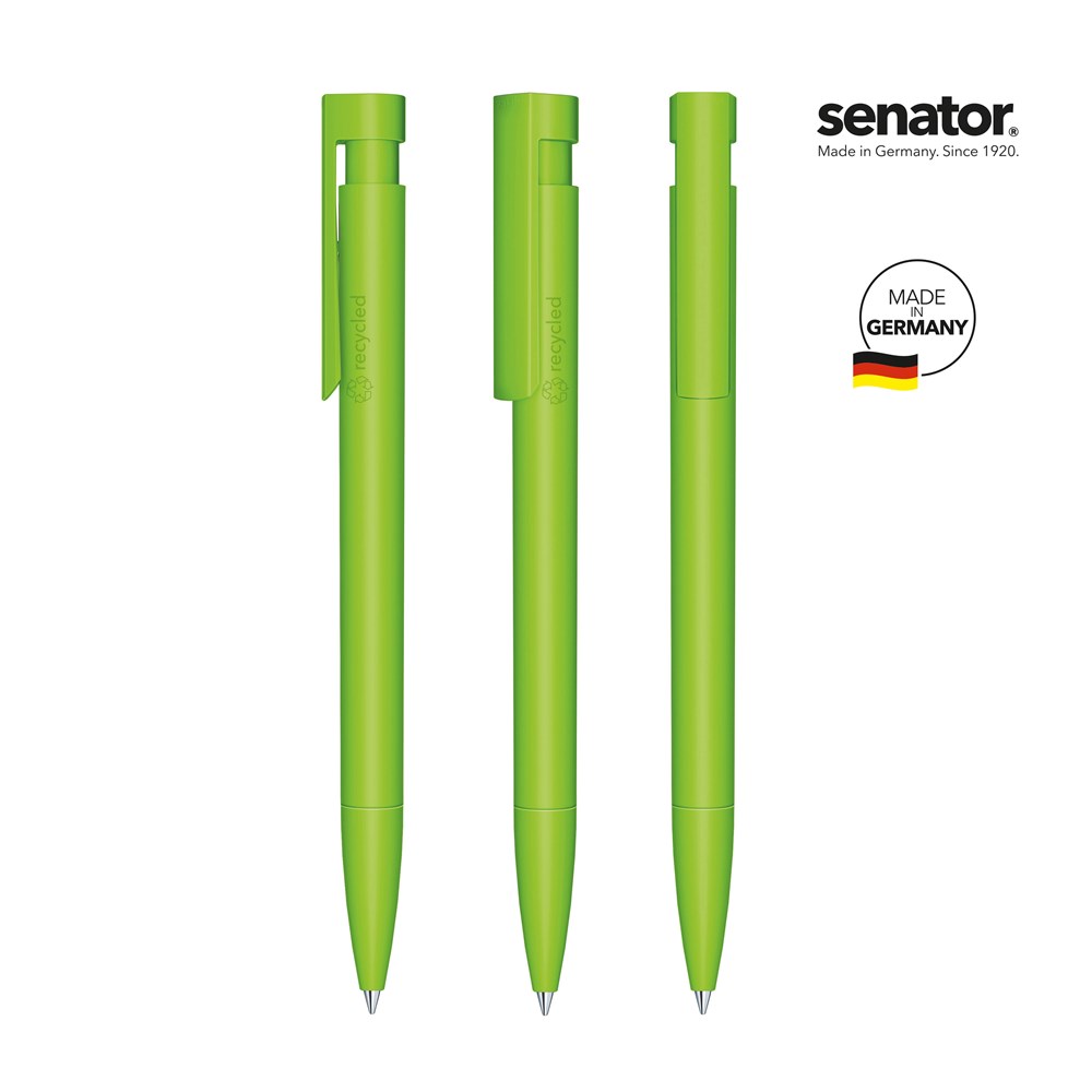 senator® Liberty Matt Recyceld  retractable pen - groen 376