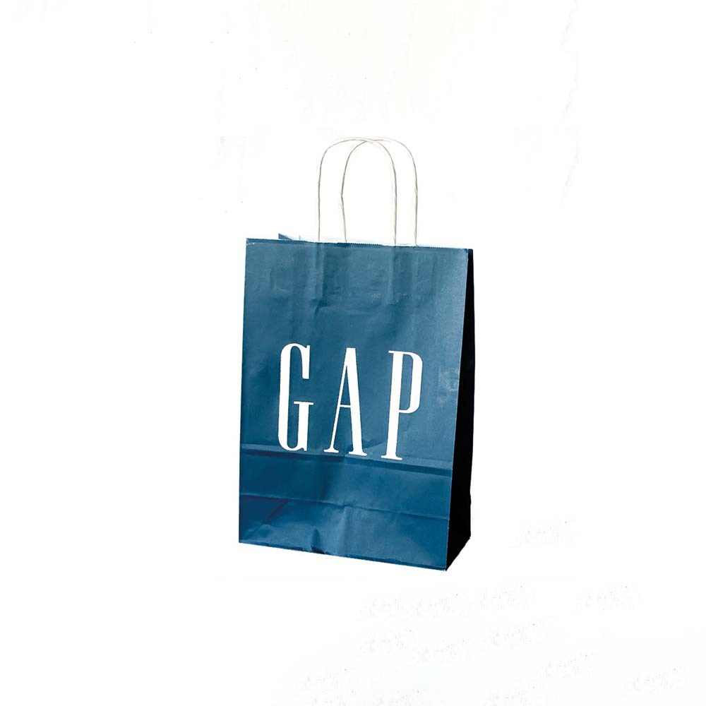 Papieren tas, kraft wit, 45 x 14 x 49 cm, 100 grams, gerolde handle