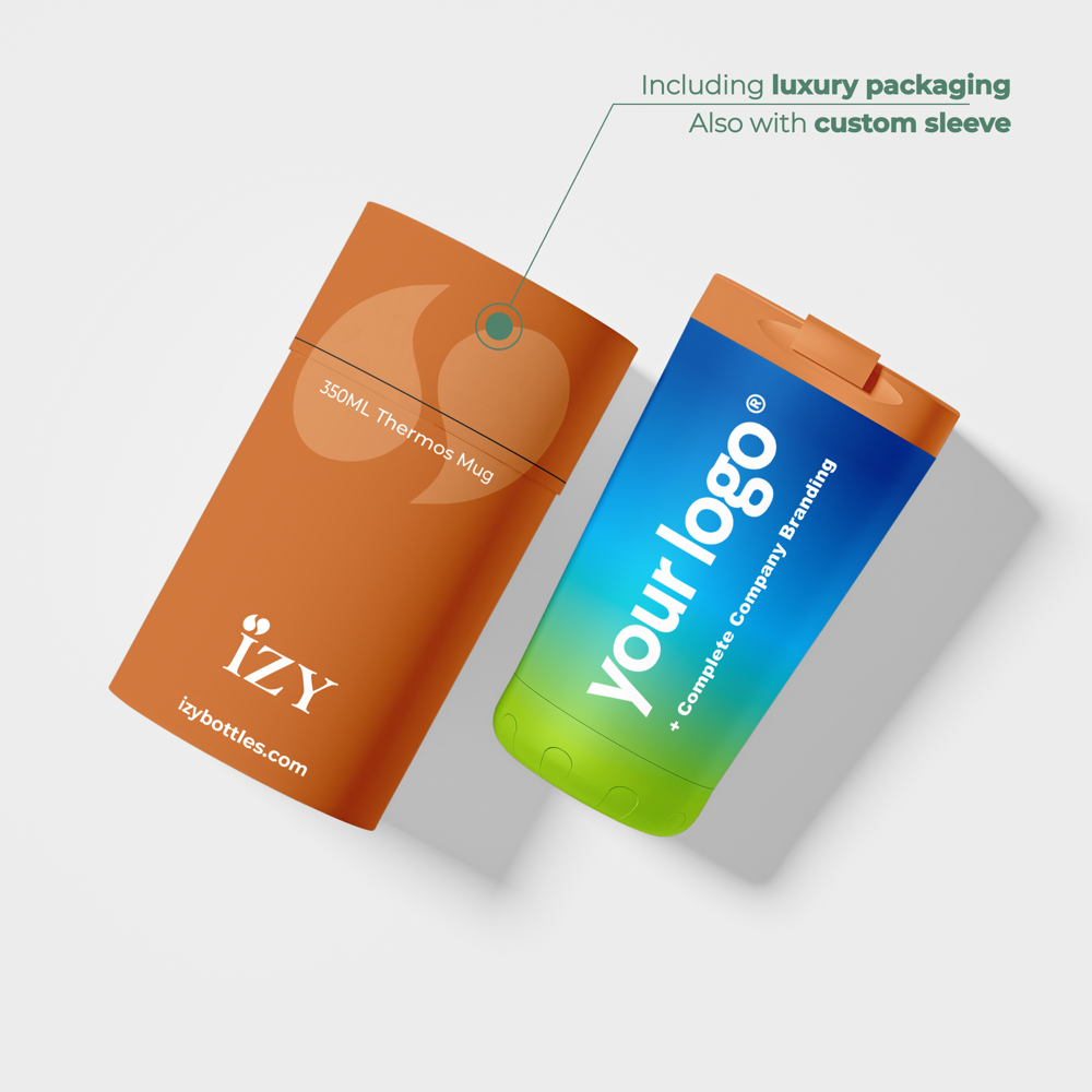 Thermosbeker / Koffiebeker - Oranje - 350 ml