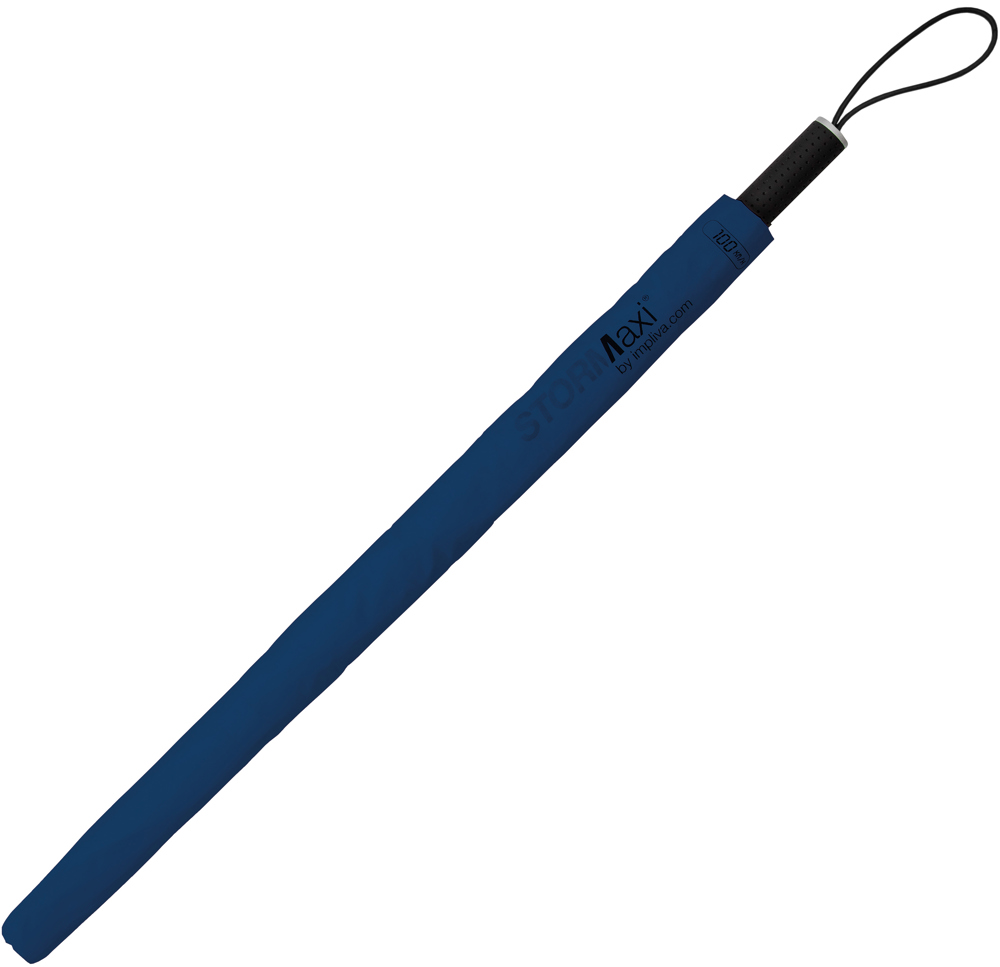 STORMaxi - Arodynamische stormparaplu - Handopening - Windproof -  92 cm - Blauw