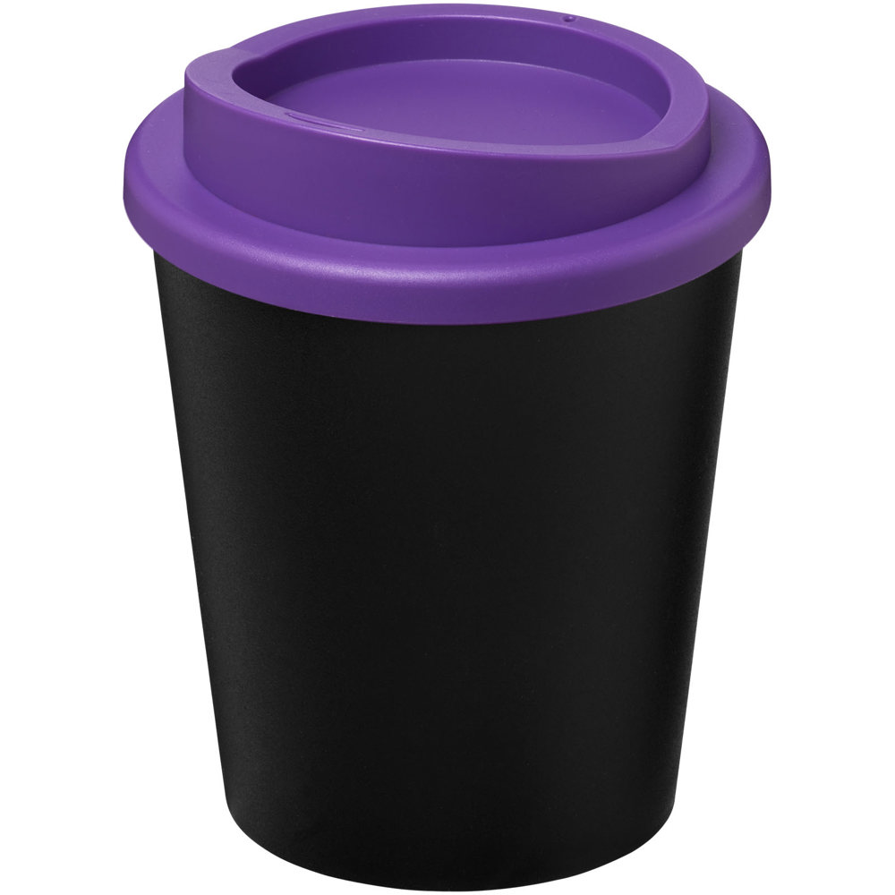 Americano® Espresso Eco 250 ml gerecyclede beker - Zwart, Paars