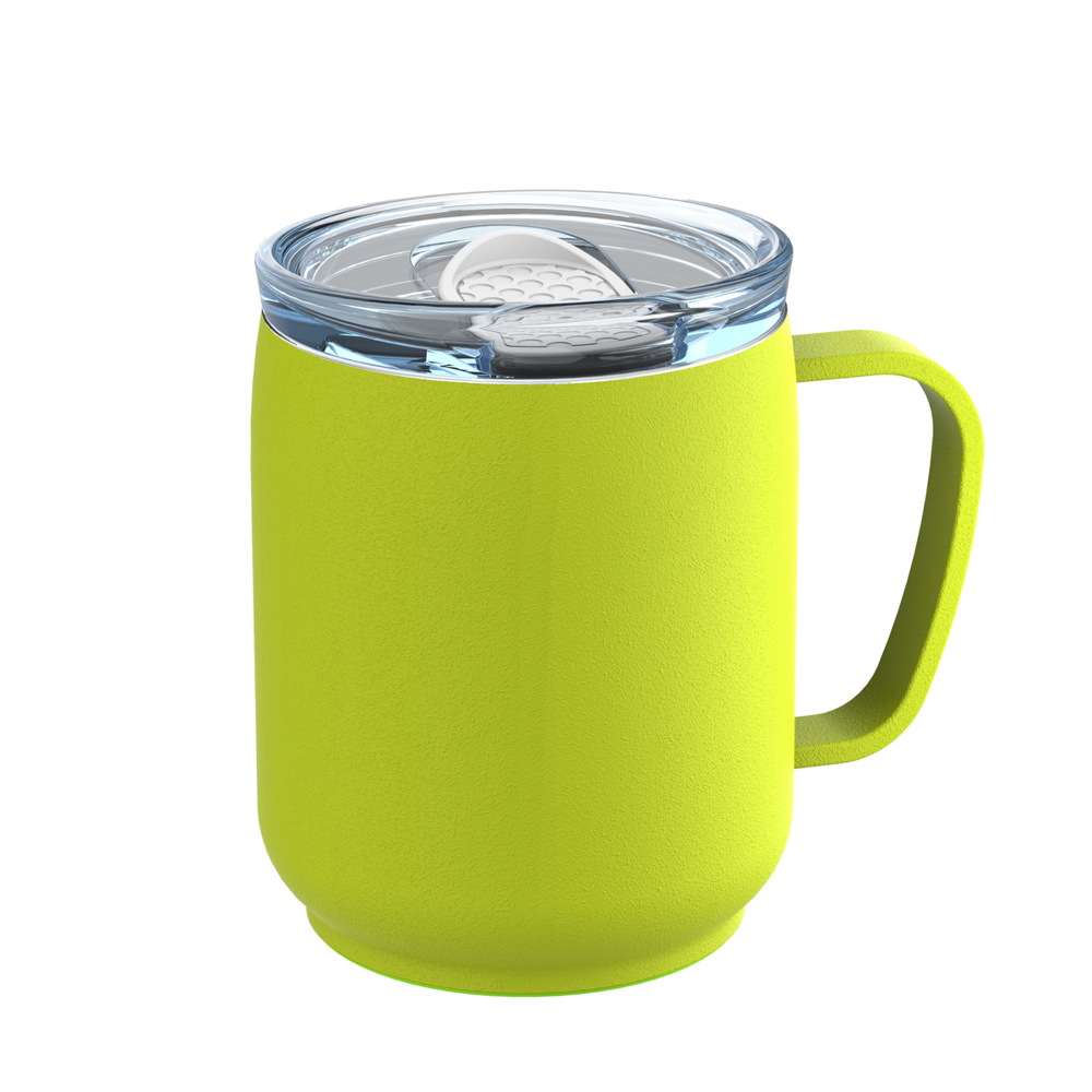 Thermobeker RETUMBLER-myNIZZA CERAMIC - wit, transparant, lichtgroen