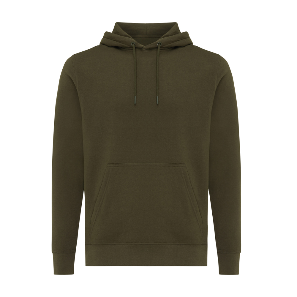 IQONIQ Rila lichtgewicht gerecycled katoen hoodie - khaki (± PMS 18-0523 TCX)