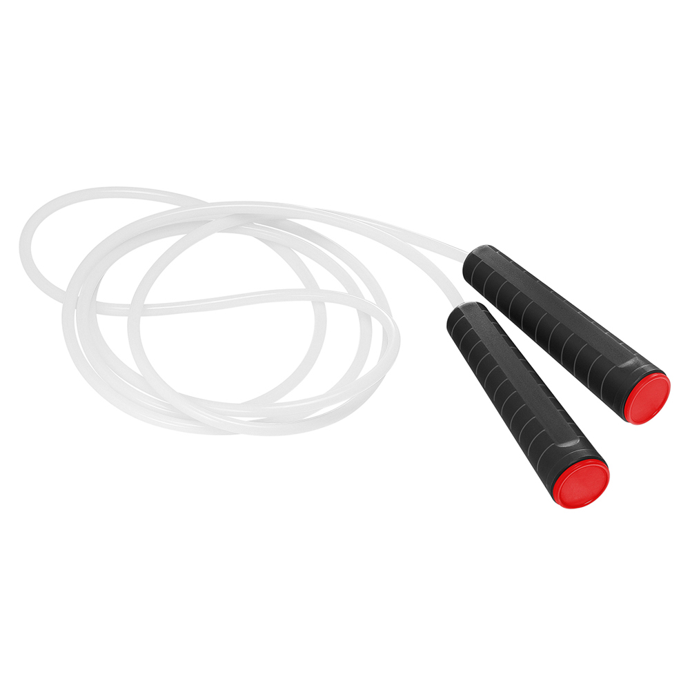 Springtouw - zwart/rood/wit