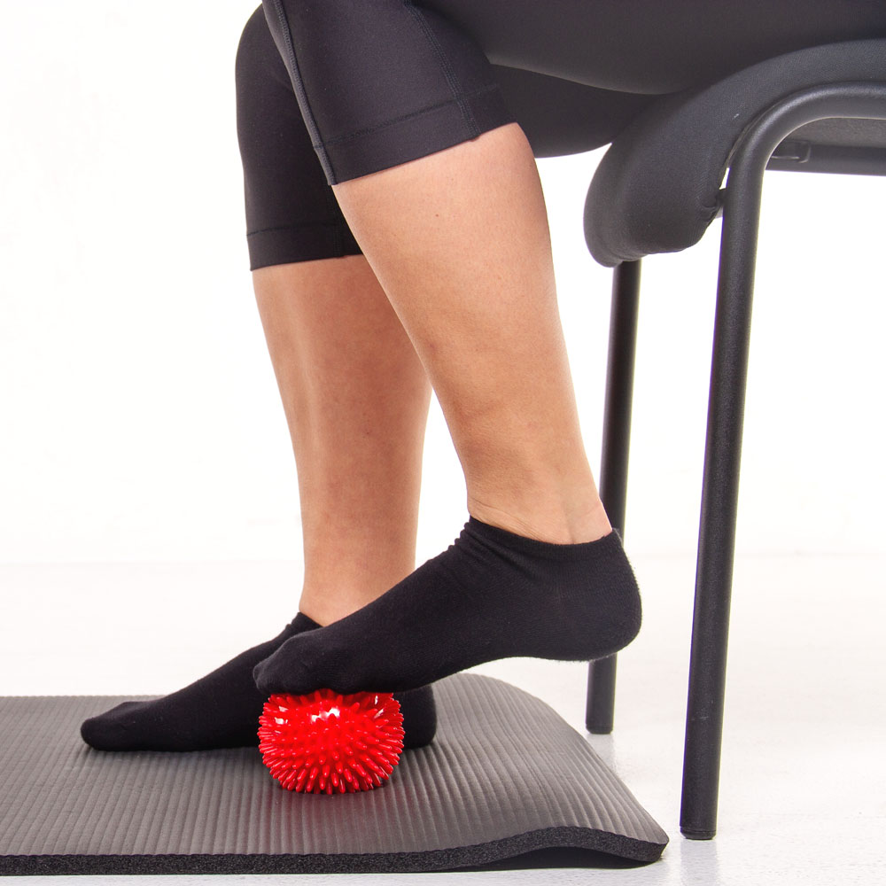 Massagebal / Egelbal, neutraal (78mm, groen), "Made in Germany"