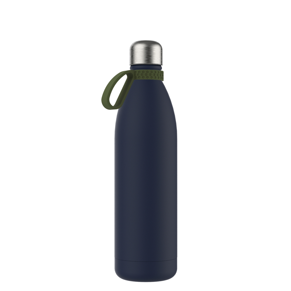 Thermofles RETUMBLER-NIZZA XL - oijfgroen, navy, zilver