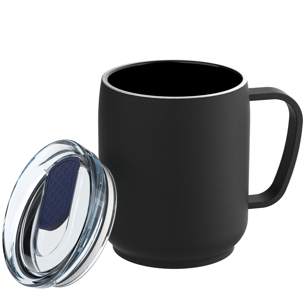 Thermobeker RETUMBLER-myNIZZA CERAMIC - zwart, donkerblauw, transparant