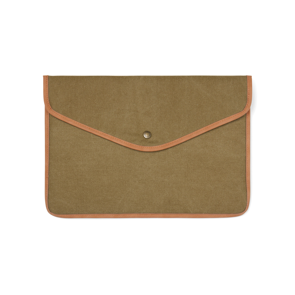 VINGA Bosler GRS recycled canvas 16" laptop sleeve - groen (± PMS 7497)