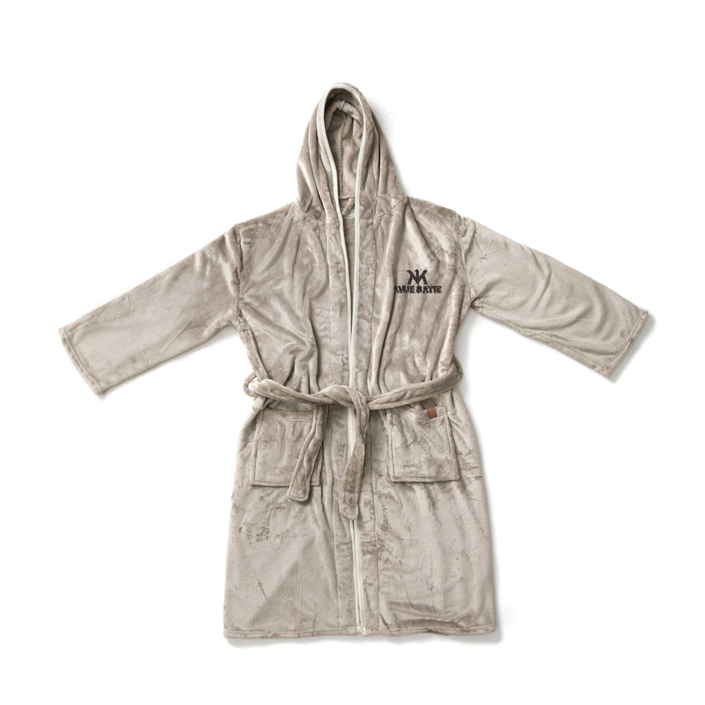 VINGA Louis luxe pluche RPET badjas maat L/XL