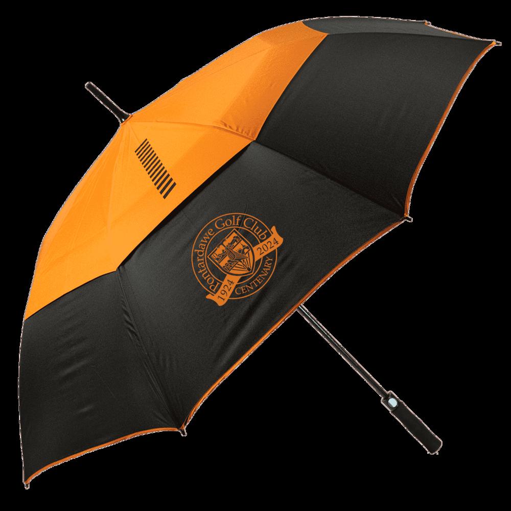 TourDry golfparaplu - zwart/oranje