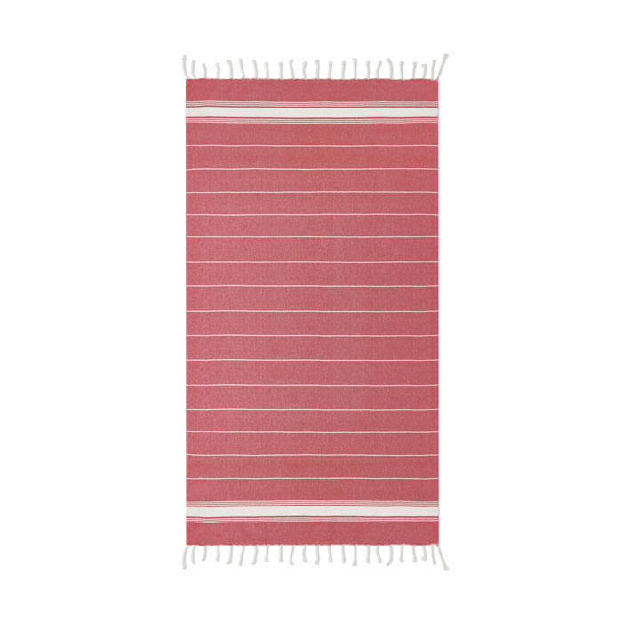 MALIBU - Katoenen hamamdoek - Rood