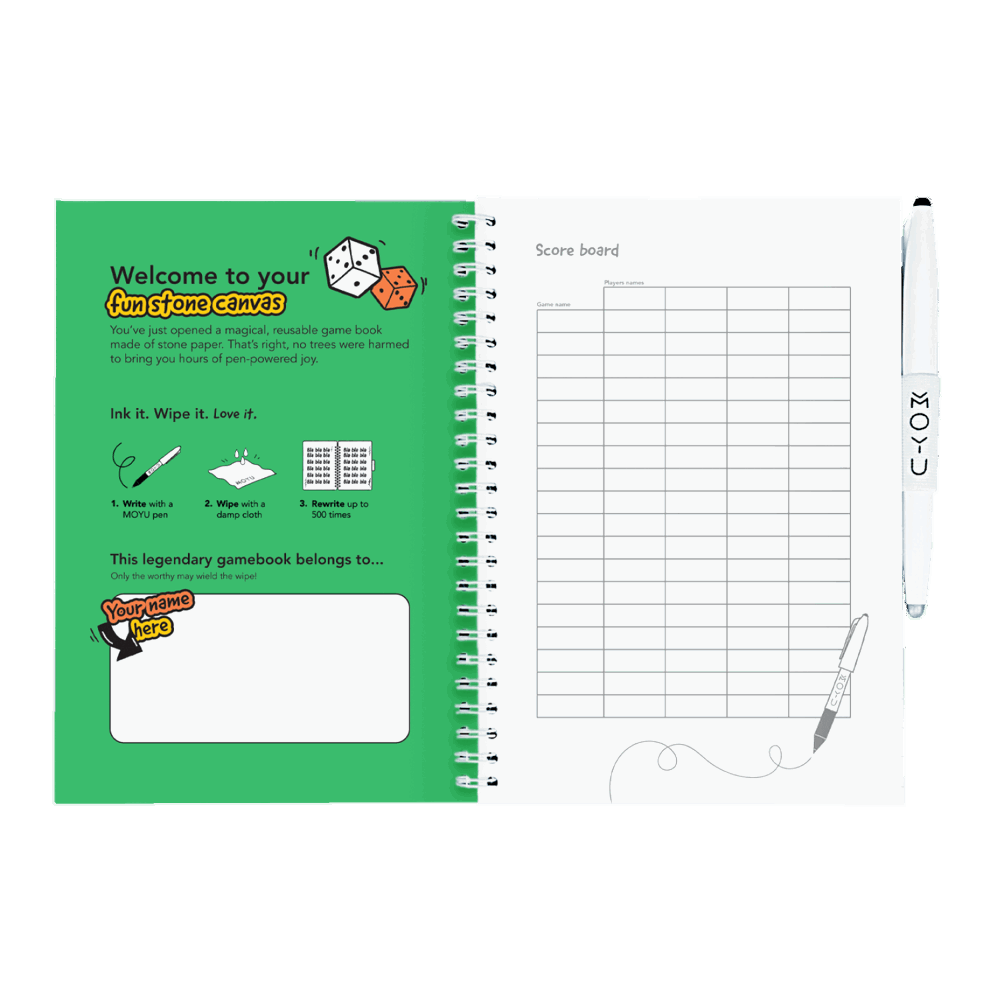 MOYU Uitwisbaar Game Book A5 Softcover