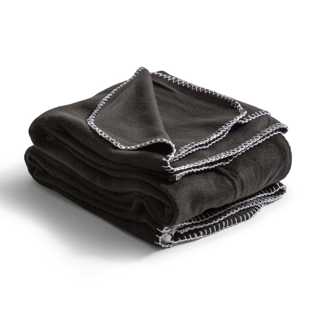 Nightingale fleece deken 130x170 cm - zwart