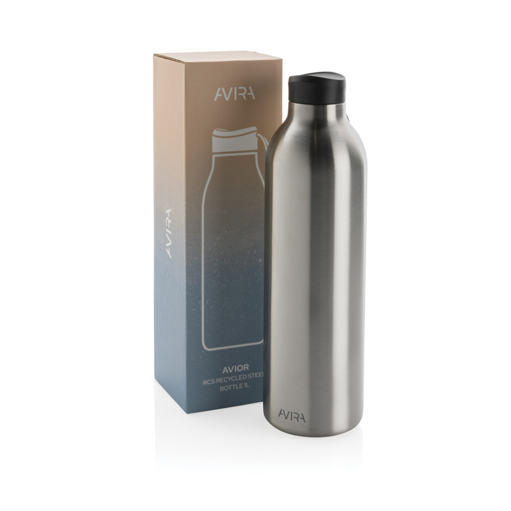 Avira Avior RCS gerecycled roestvrijstalen fles 1L