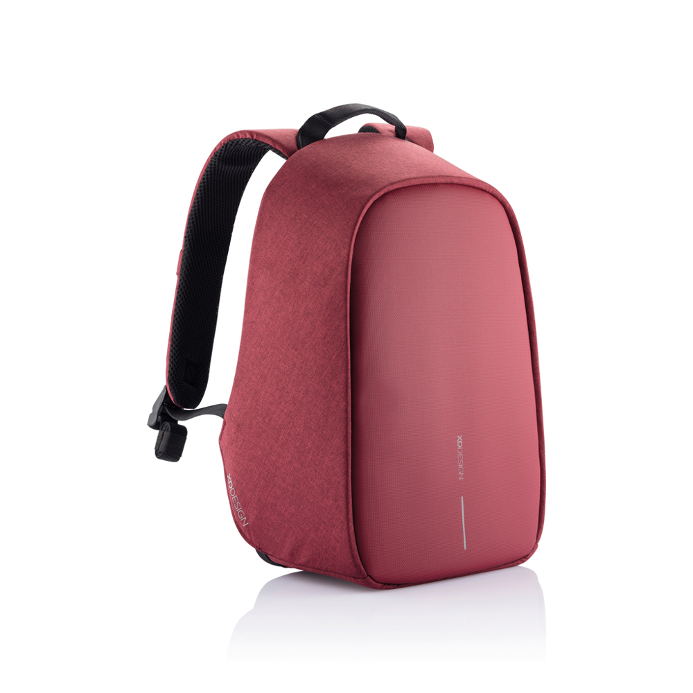 Bobby Hero Small, anti-diefstal rugzak - rood, zwart (± PMS 209/ ± PMS Black)