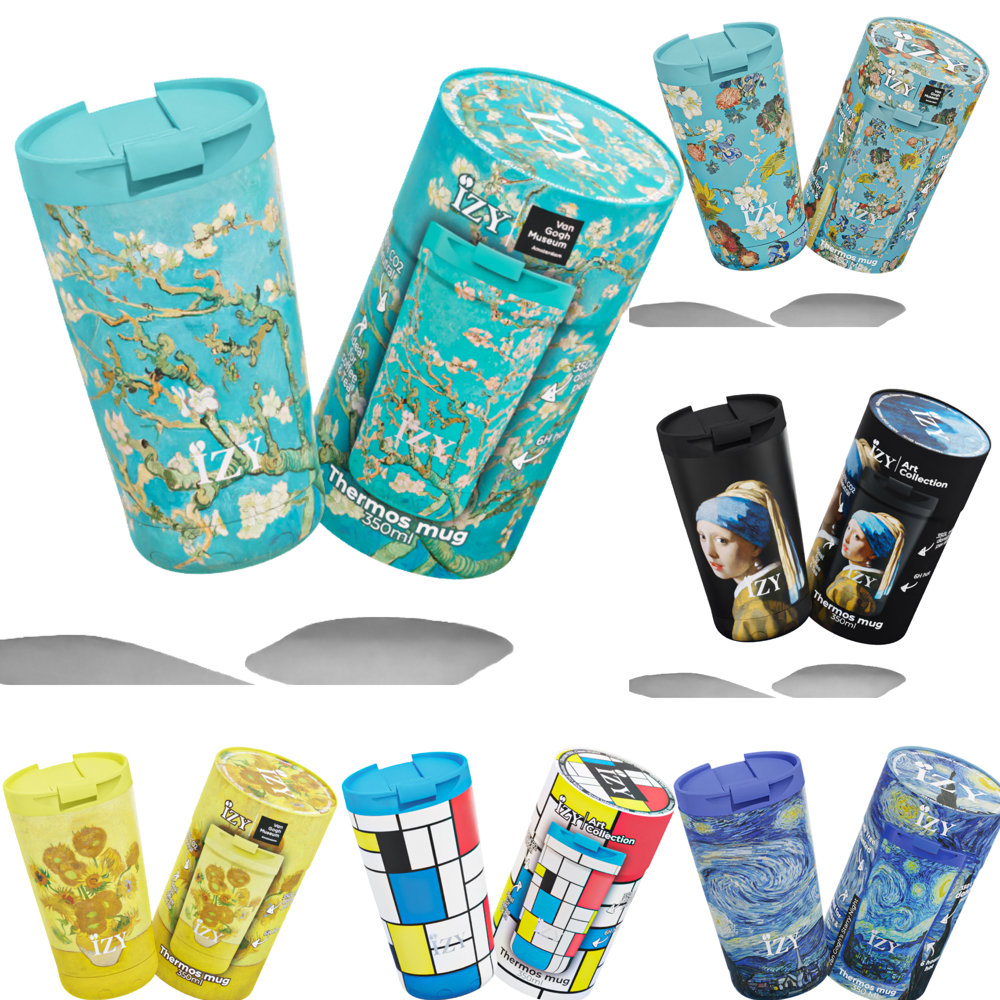 Thermosbeker / Koffiebeker 350ml x Kunst Collectie - Incl luxe verpakking