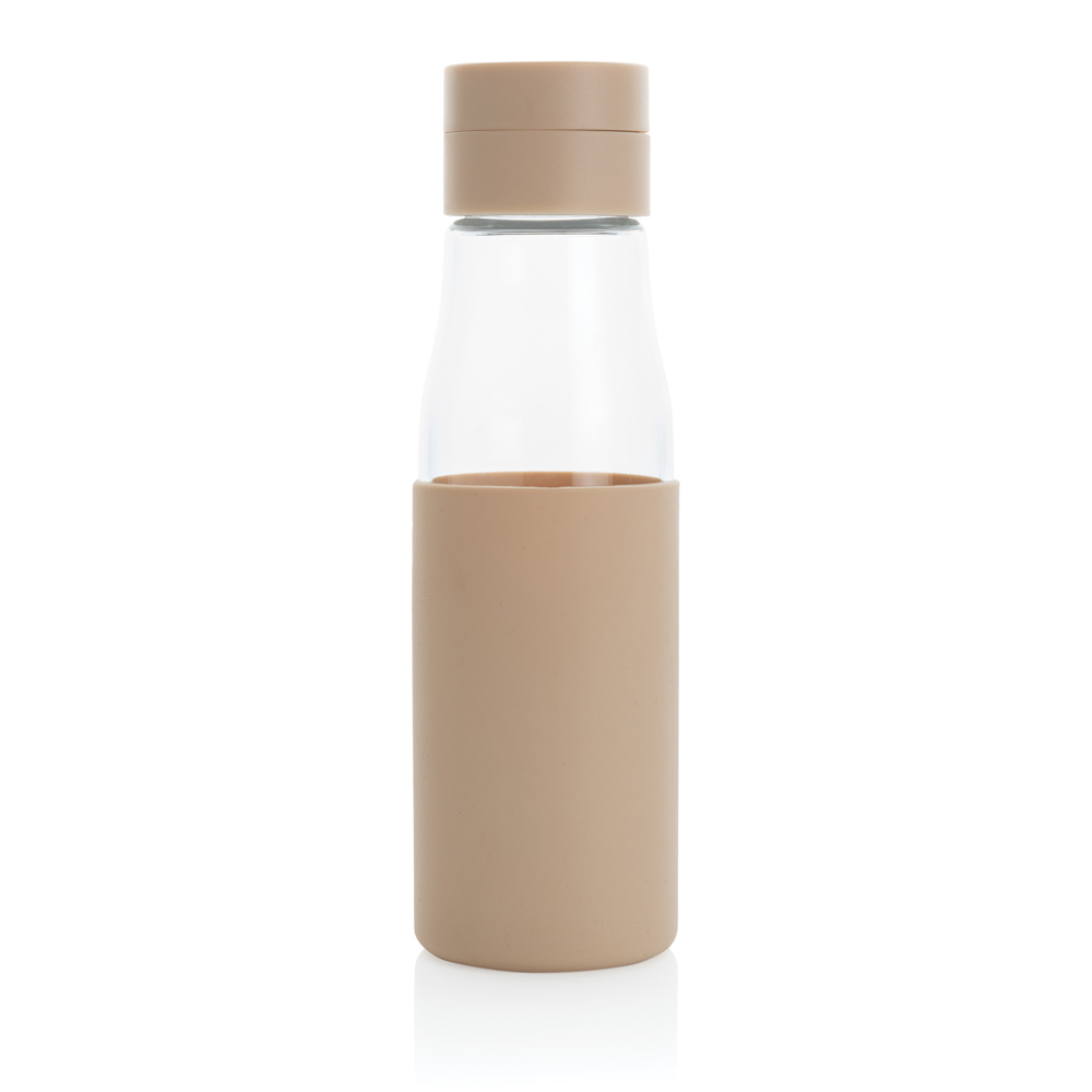Ukiyo glazen hydratatie-trackingfles met sleeve