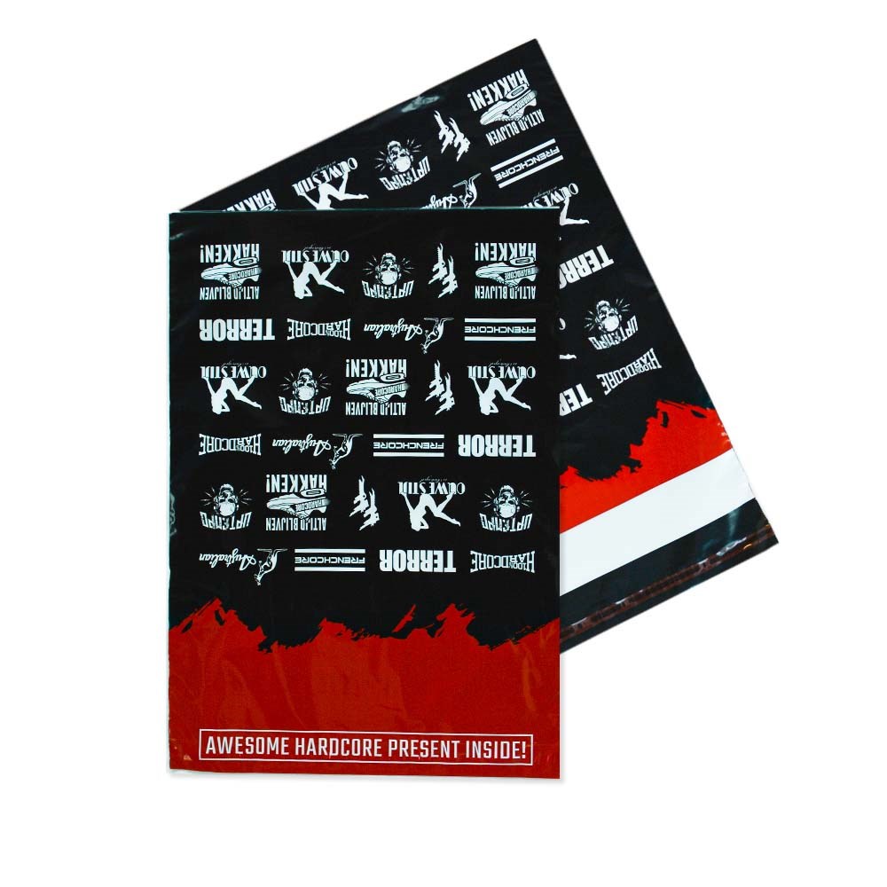 Mailbag, 30 x 40 + 5 cm klep, 100% drukoppervlak, 1-4 PMS, 2 zijden Per 100 stuks