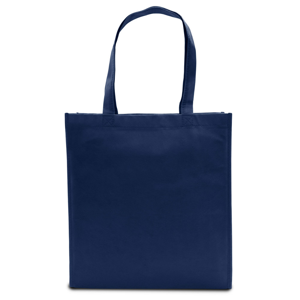 LISBOA – Shopper met bodem- en zijvouw - Marineblauw