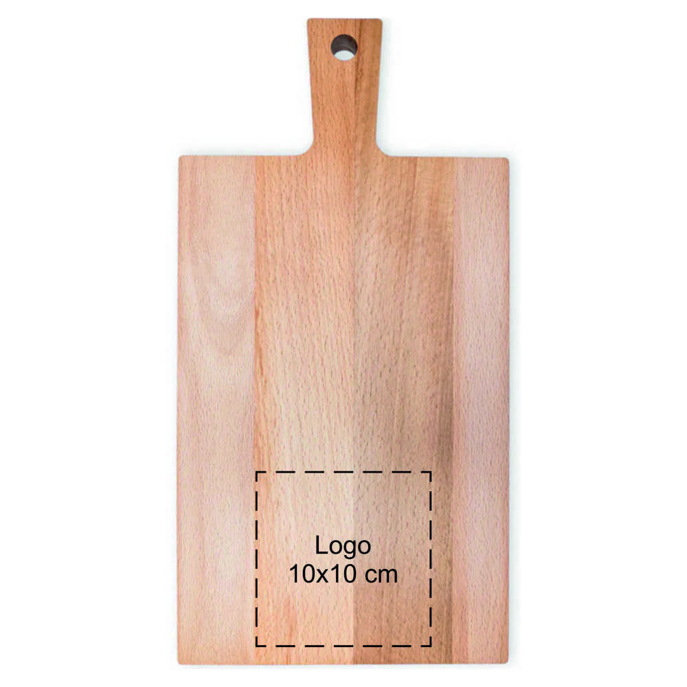 Plank met handvat zonder sapgeul beuken 37x19 cm