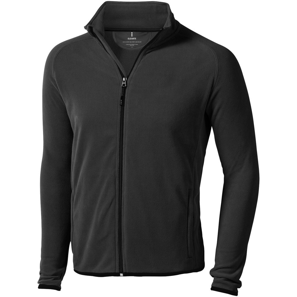 Brossard fleece heren jas met ritssluiting - antraciet