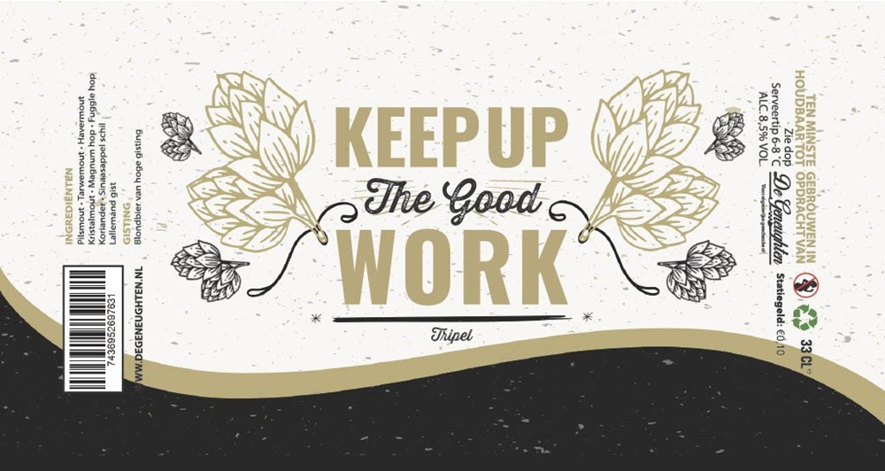 Speciaalbier Keep up the good work Tripel - 33cl