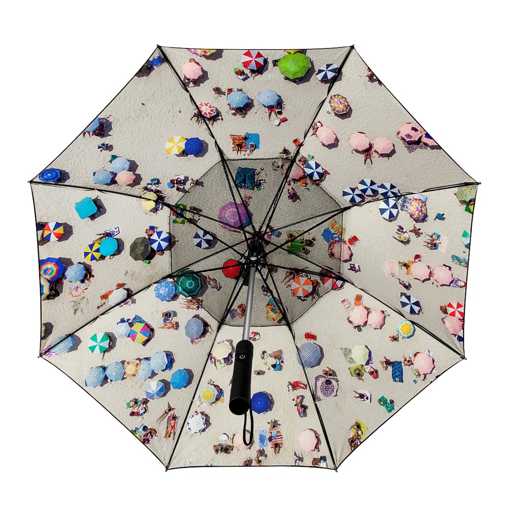 FALCONE - Personal Parasol - Handopening - Windproof -  105 cm - Zwart