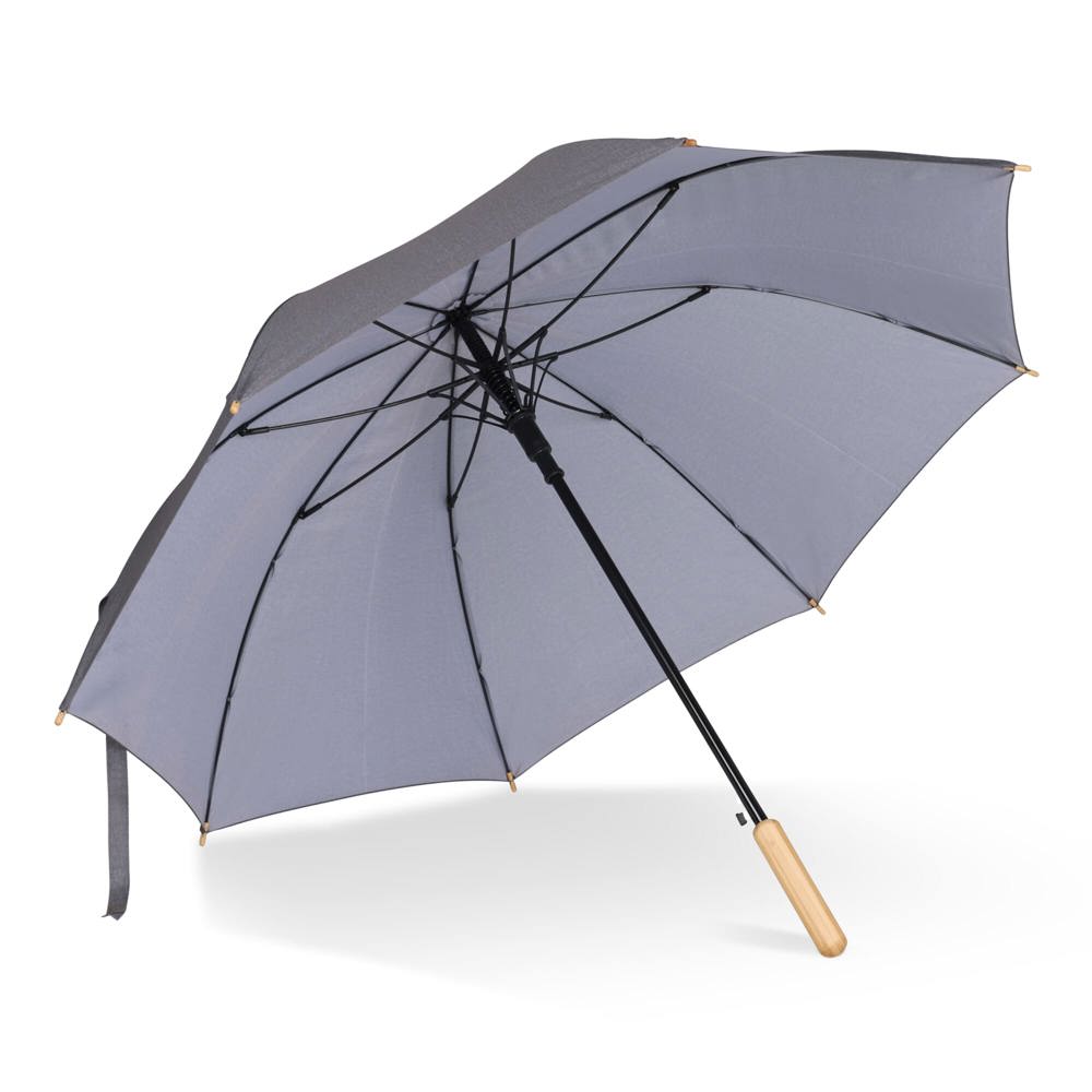 Stok paraplu 25” R-PET recht handvat auto open