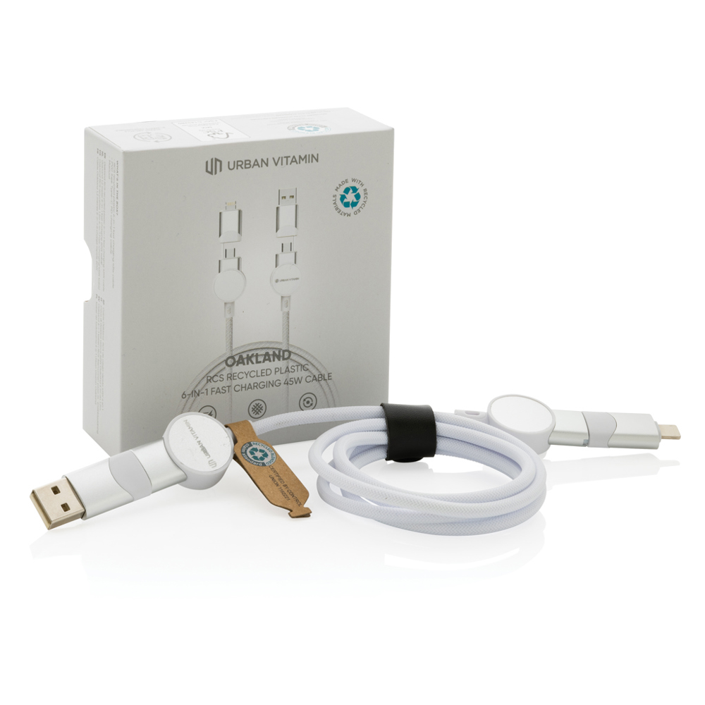Oakland 1.2meter RCS rplastic 6-in-1 fast charging 45W kabel