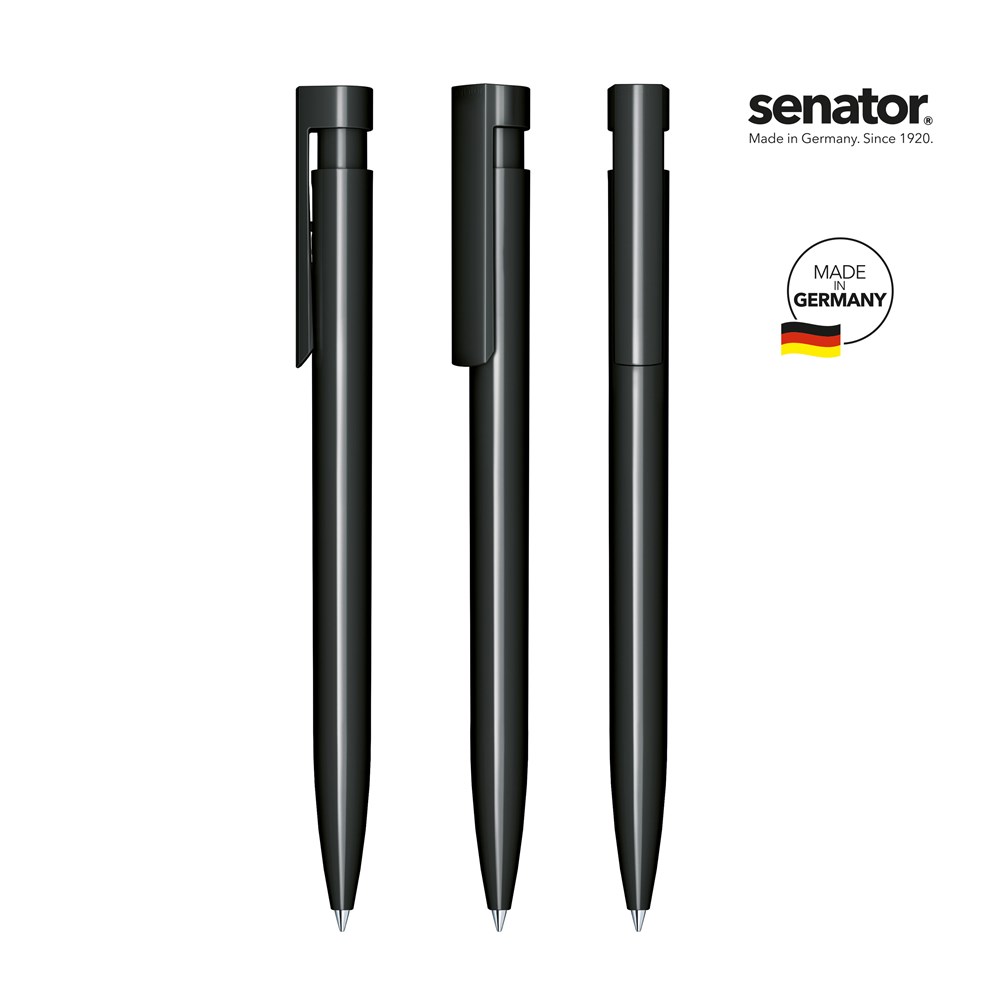 senator® Liberty Polished  retractable pen - zwart
