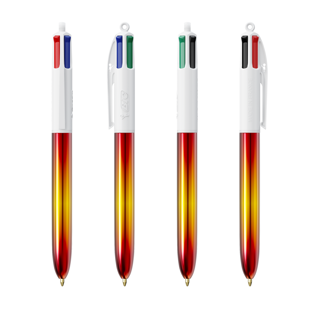 BIC® 4 Colours® Flags Collection + lanyard