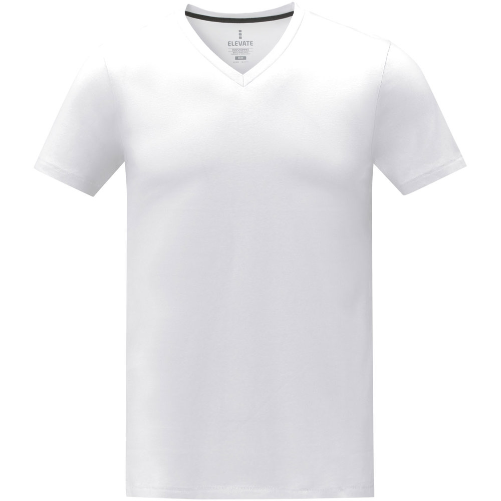 Somoto Heren T-shirt met V-hals en korte mouwen 