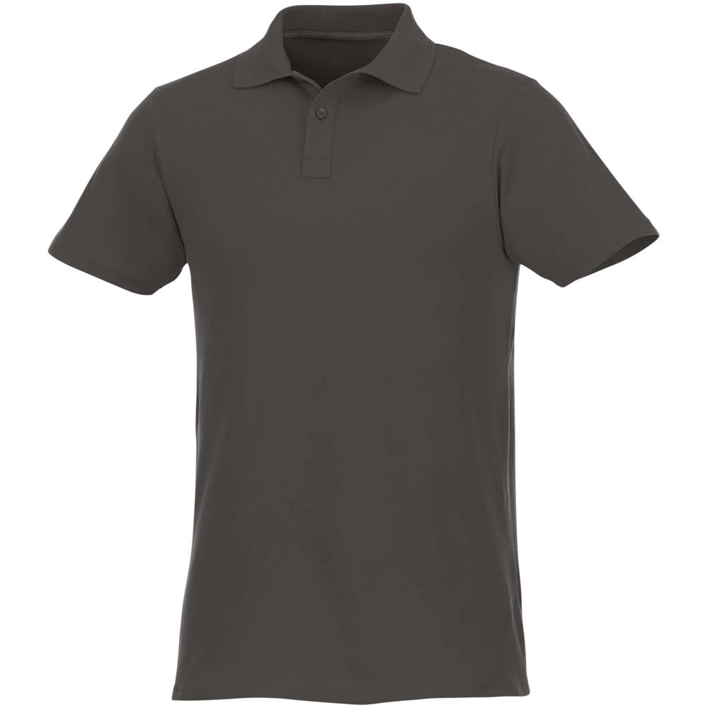 Helios 180 g/m² herenpolo met korte mouwen - Stormgrijs