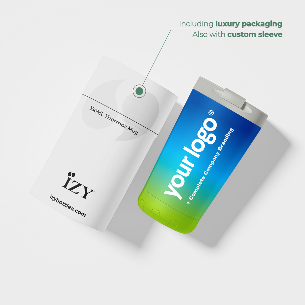 Thermosbeker / Koffiebeker - Zilver - 350 ml