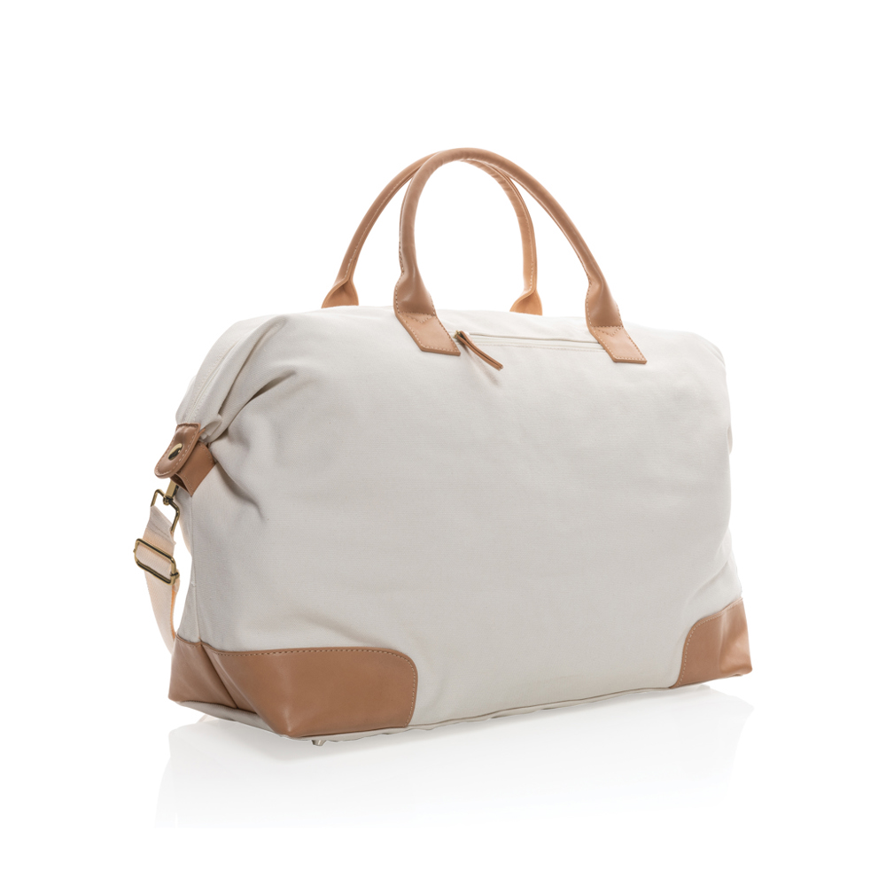 Impact AWARE™ 16 oz. rcanvas large weekendtas - gebroken wit (± PMS Natural)