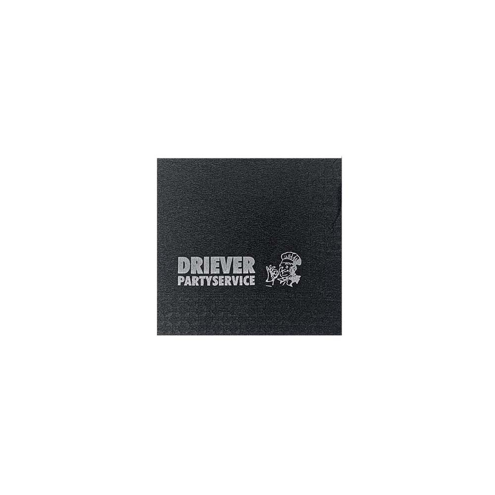 Servetten, 3 laags celstof, 7 x 7,5 cm opdruk, 24 x 24 cm, 1/4 vouw, gekleurd