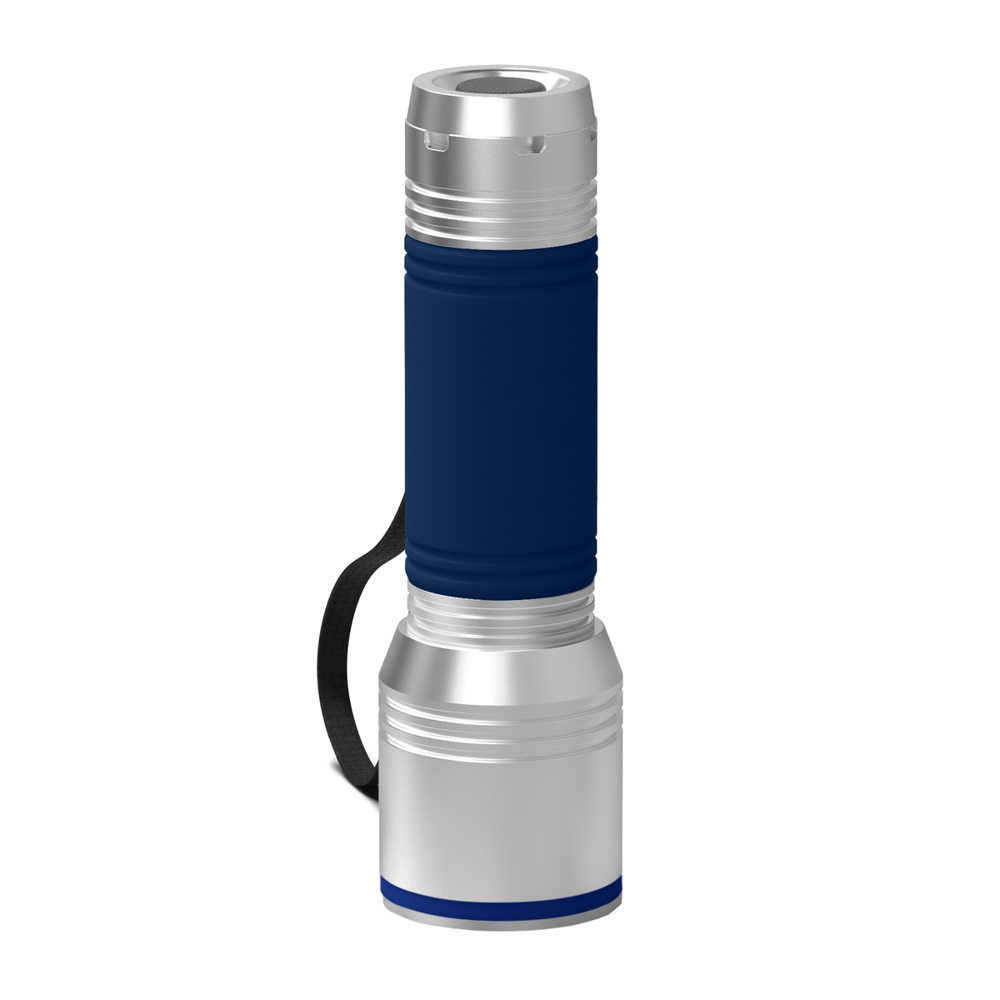 Zaklamp REEVES-myFLASH 700 - zilver, donkerblauw