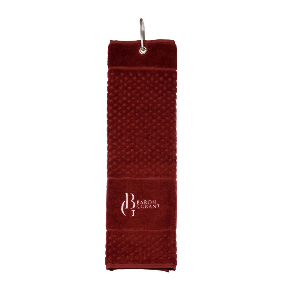 Golfhanddoek luxe - Wijnrood