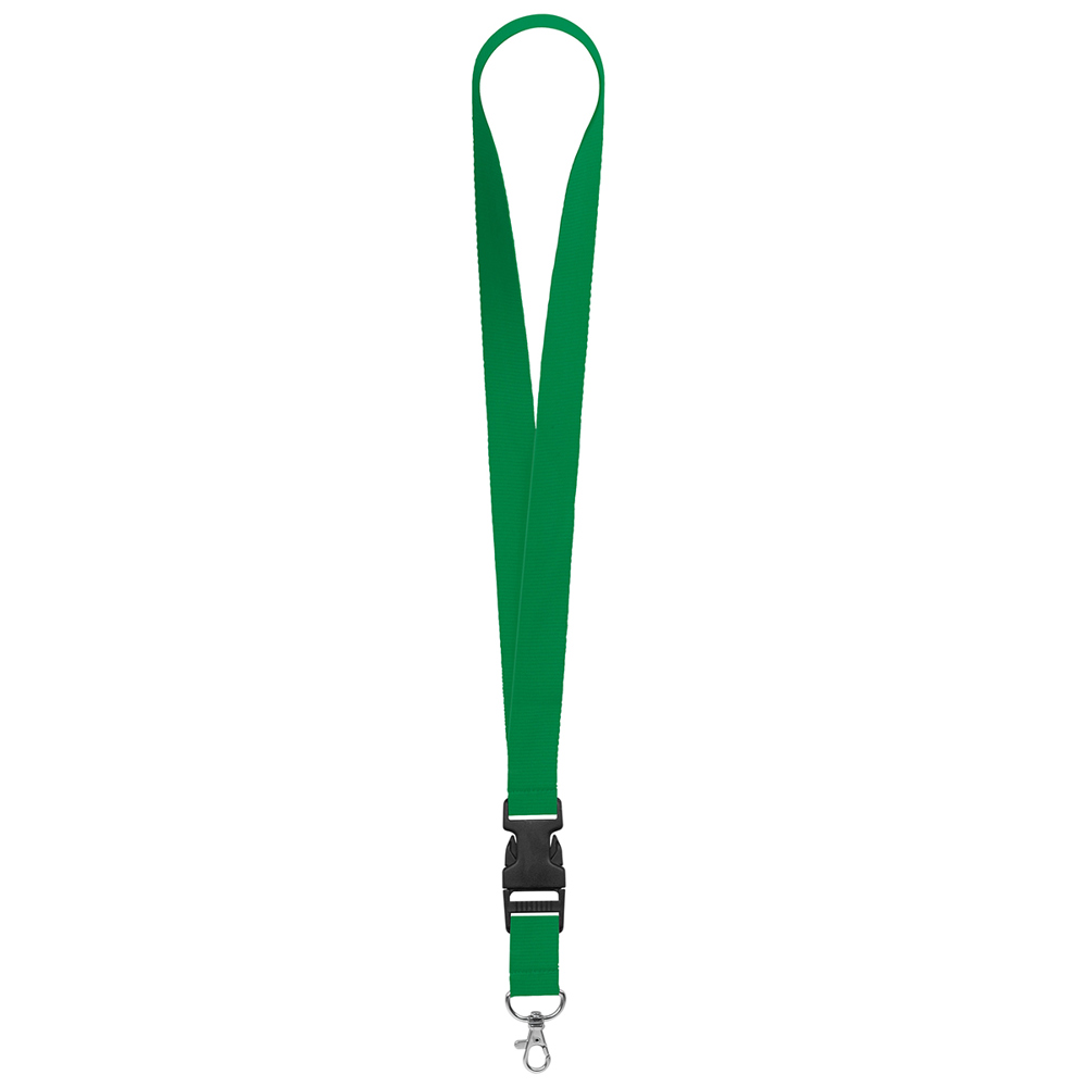 Keycord "standaard", breedte 25 mm - Smaragdgroen