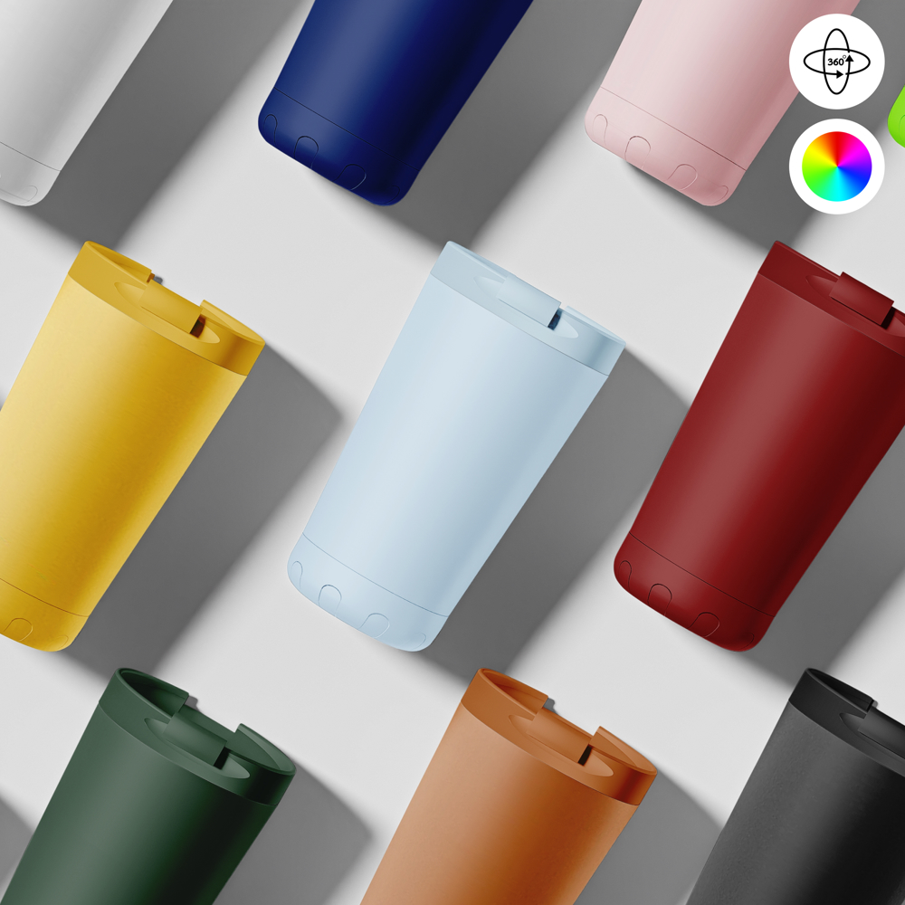 Thermosbeker / Koffiebeker - 350 ml - Licht blauw