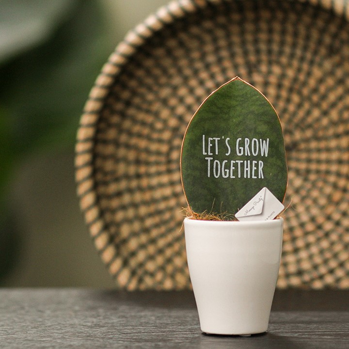 Message Printz® - Baby leaf in giftbox, In giftbox