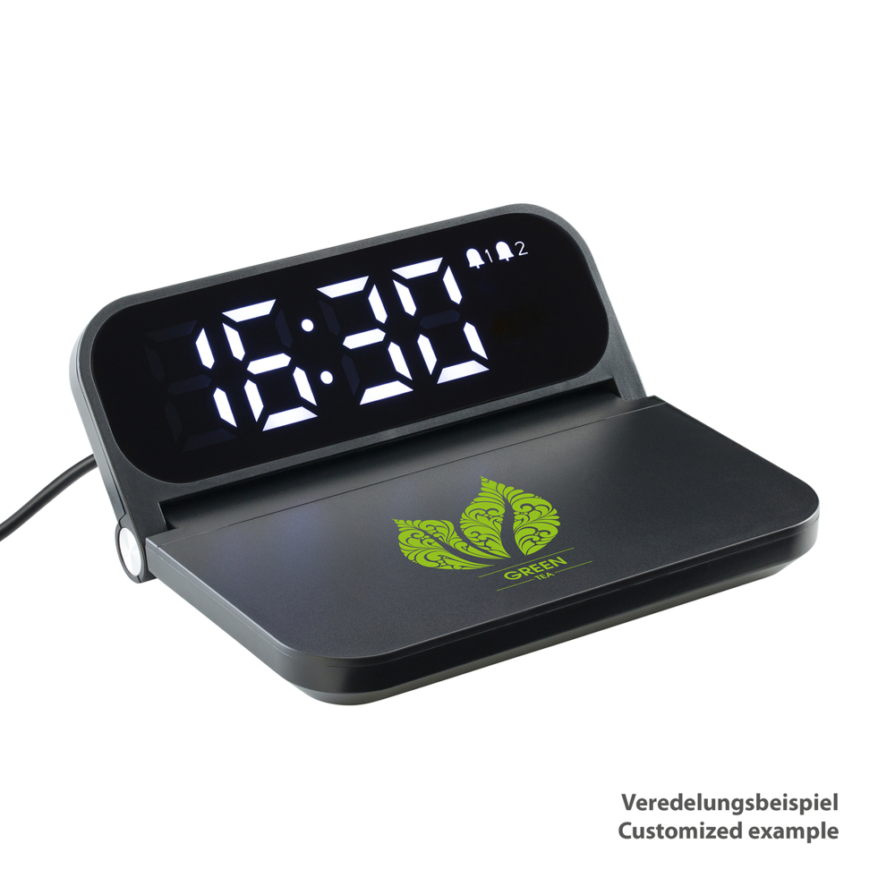 Snelle draadloze oplader met wekker REEVES-BOXBURN