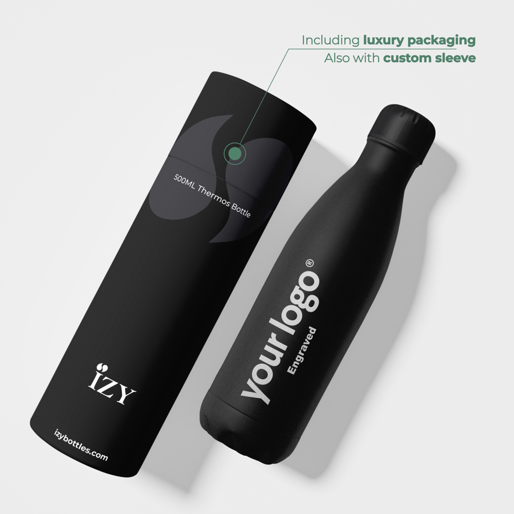 Thermosfles / Drinkfles - Zwart - 500 ml